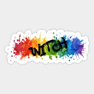 Splatter Witch Pride Sticker